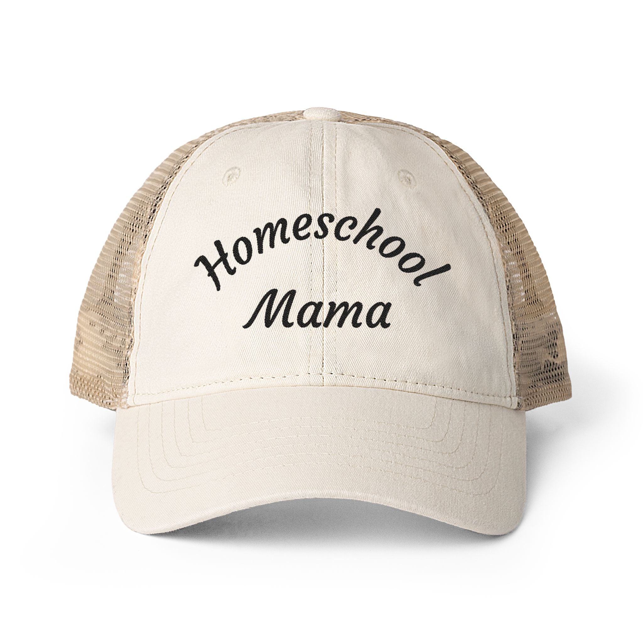 Homeschool Mama Washed Mesh-Back Cap