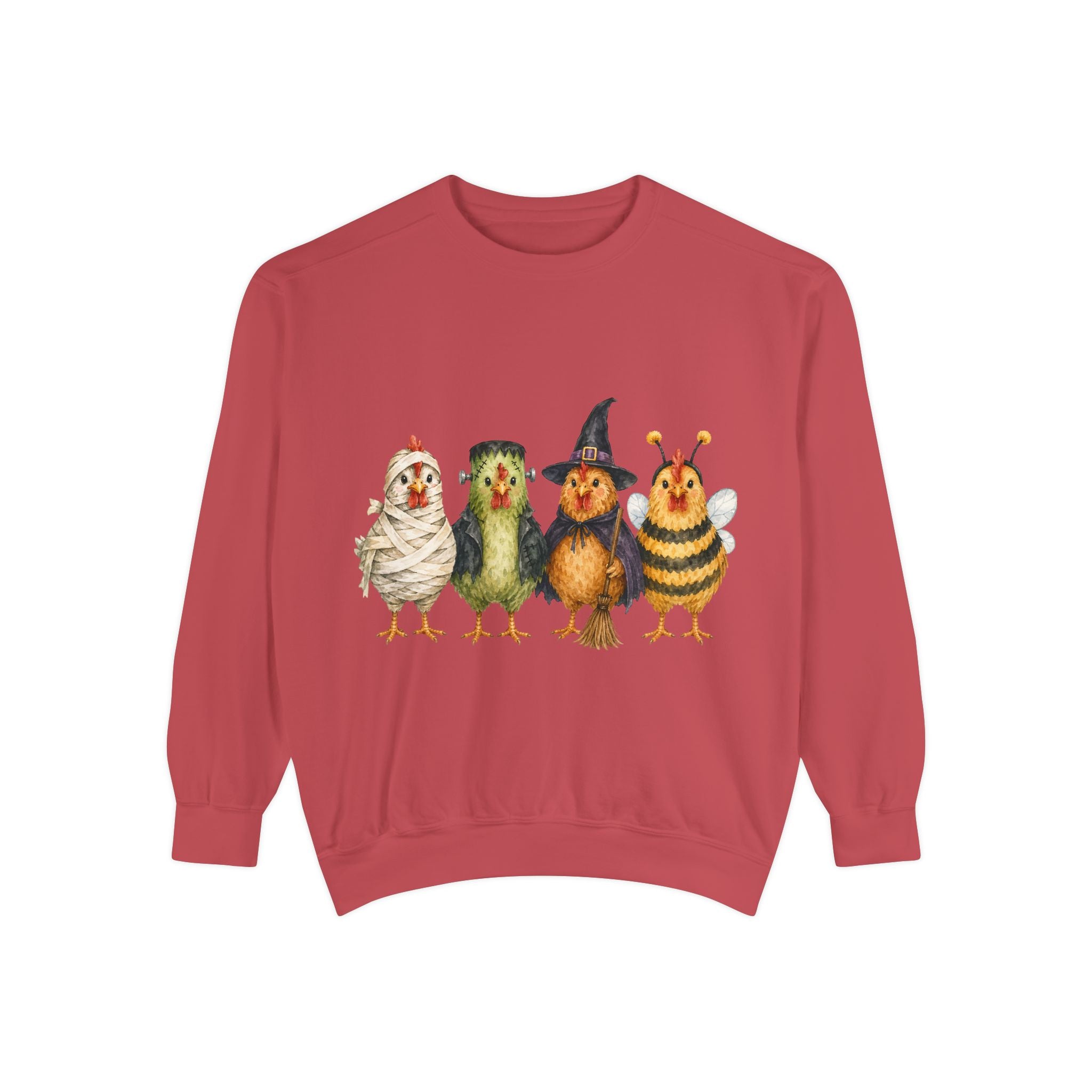 Halloween Chicken Unisex Garment-Dyed Sweatshirt