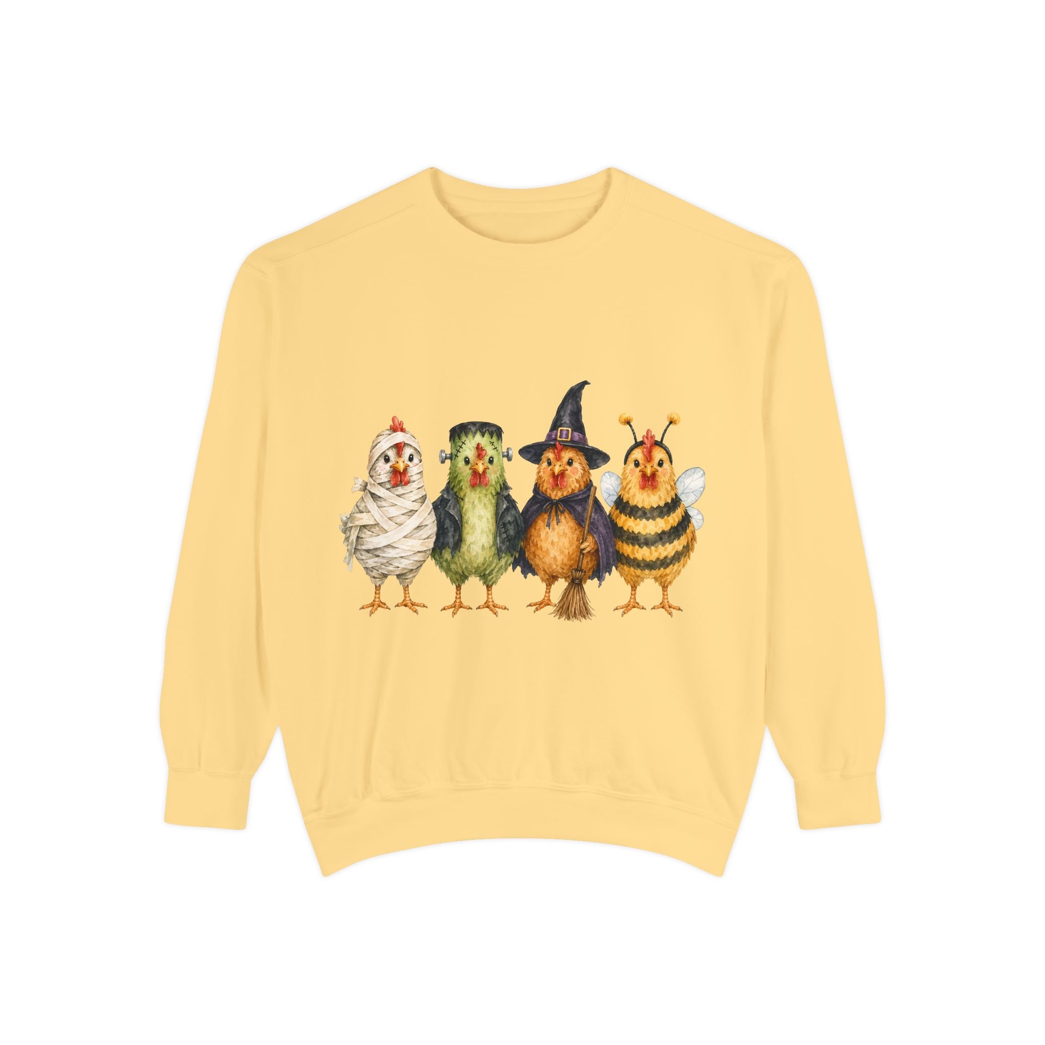 Halloween Chicken Unisex Garment-Dyed Sweatshirt