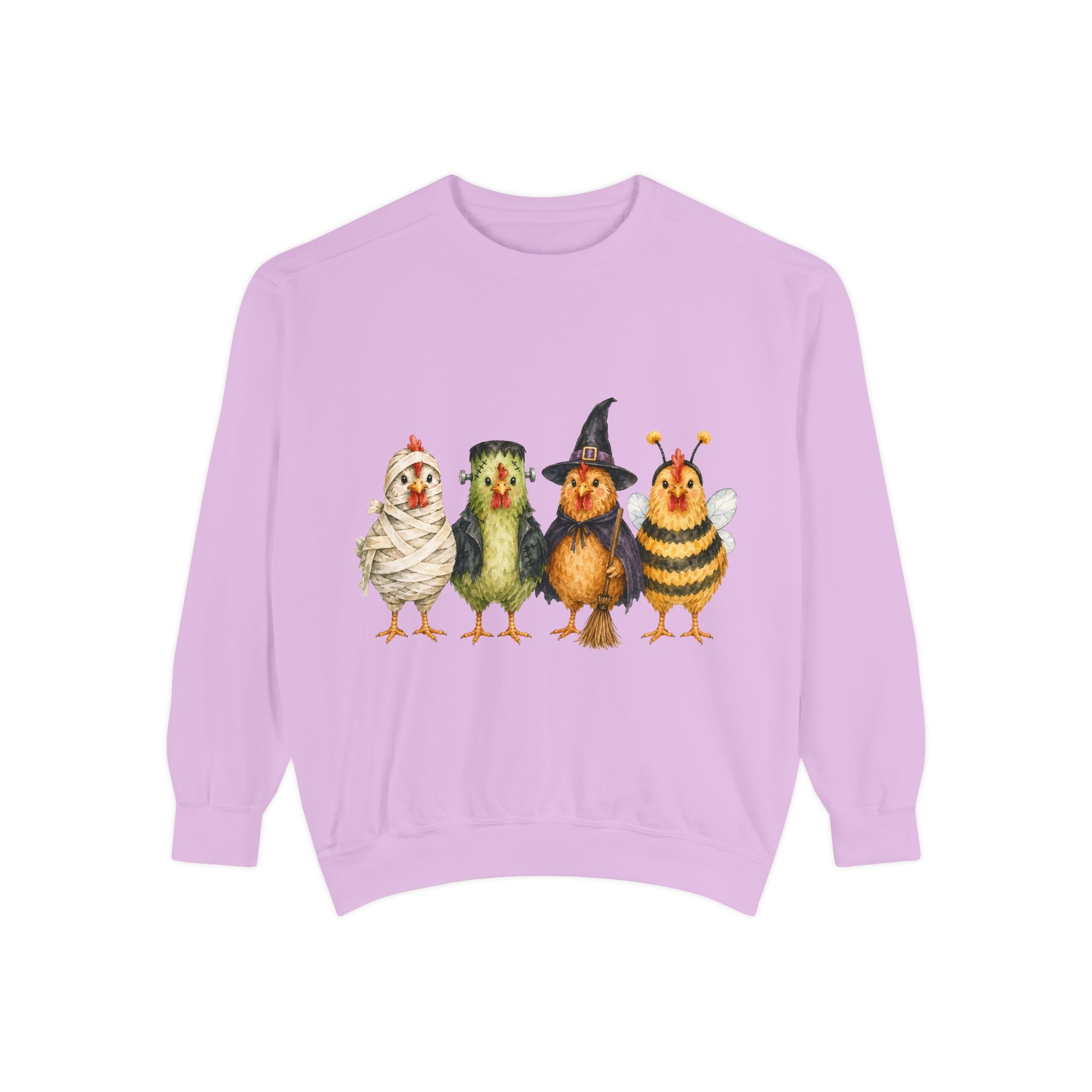 Halloween Chicken Unisex Garment-Dyed Sweatshirt