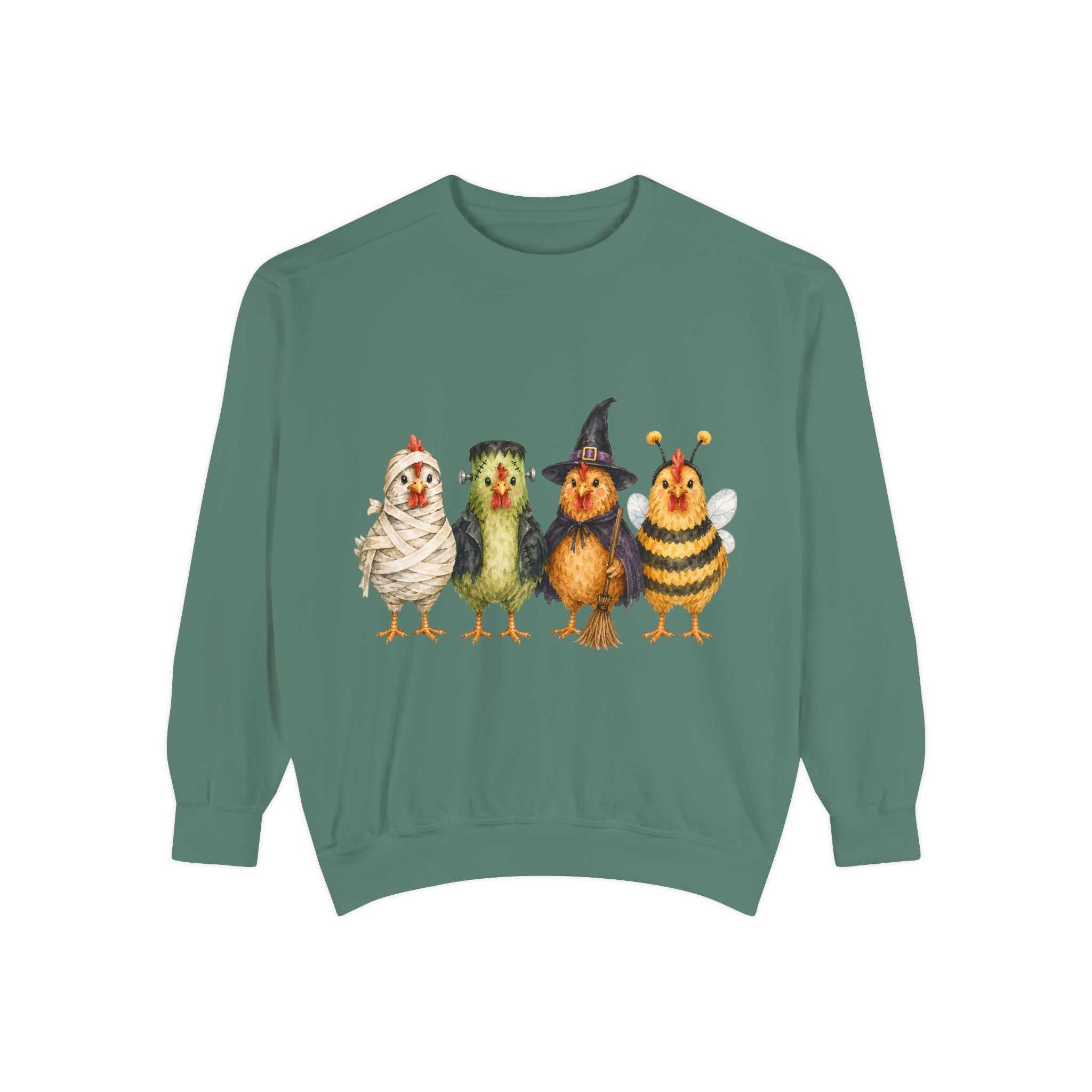 Halloween Chicken Unisex Garment-Dyed Sweatshirt