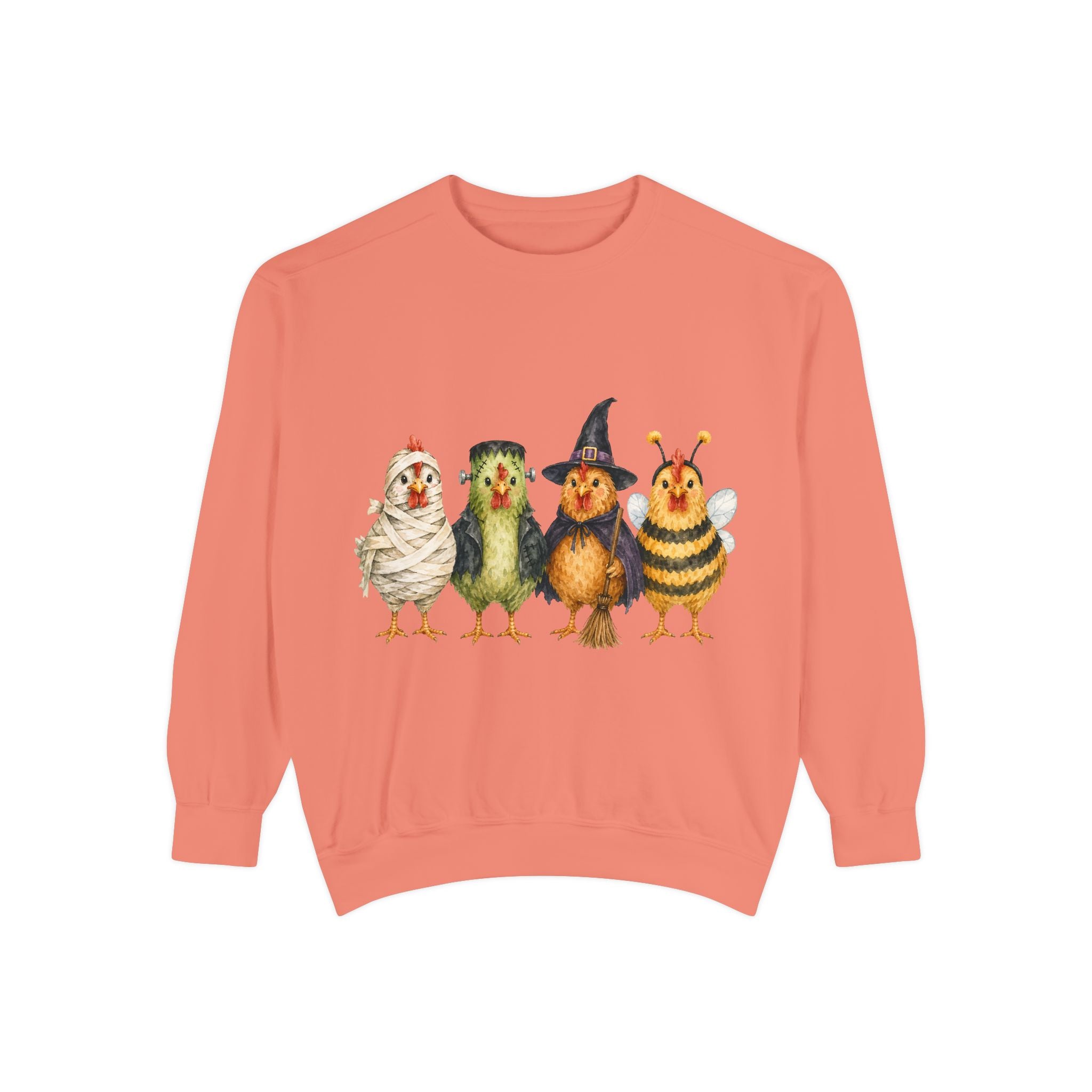 Halloween Chicken Unisex Garment-Dyed Sweatshirt