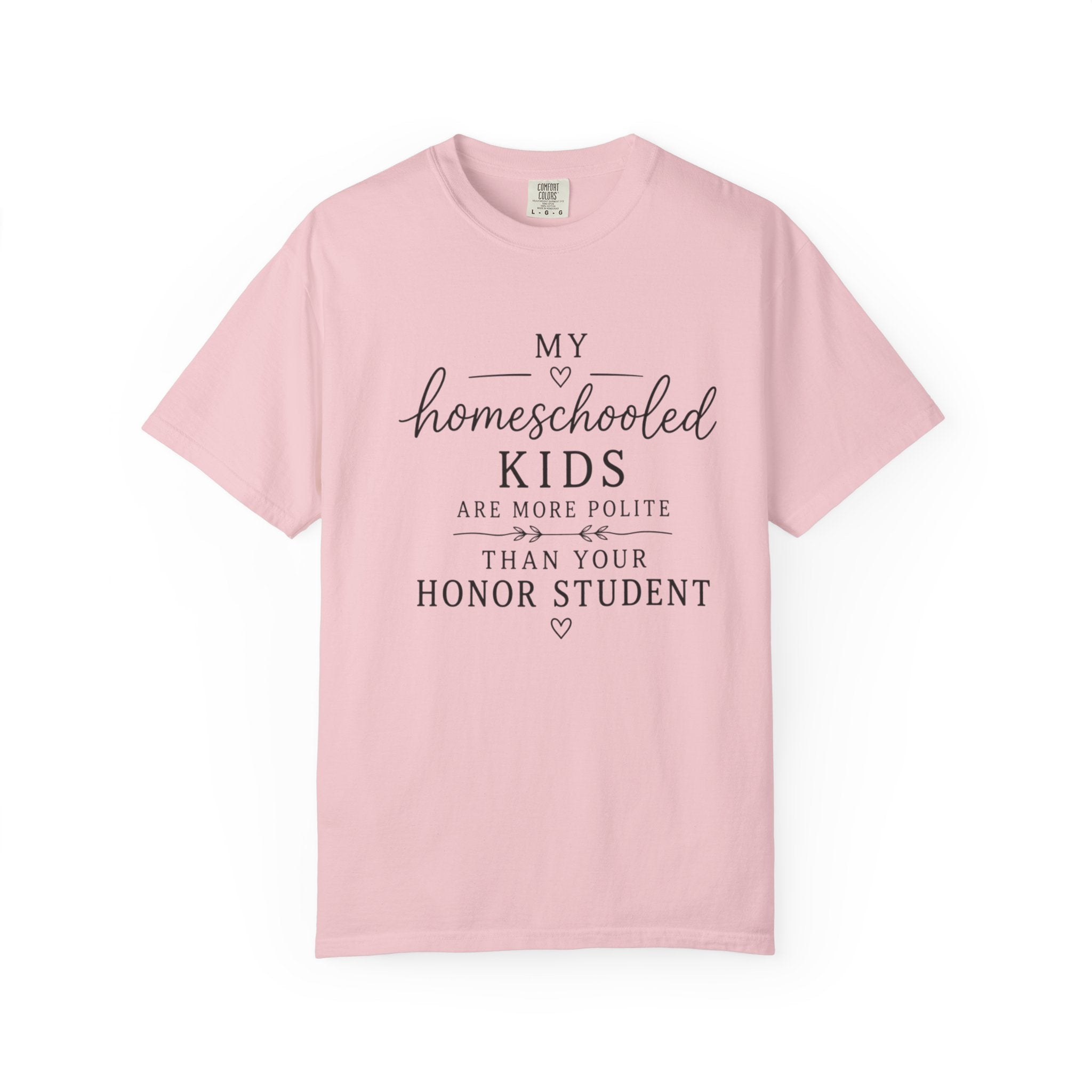 Snarky Homeschool vs Public School T-Shirt — 'Polite Homeschool Kids' Comment Tee