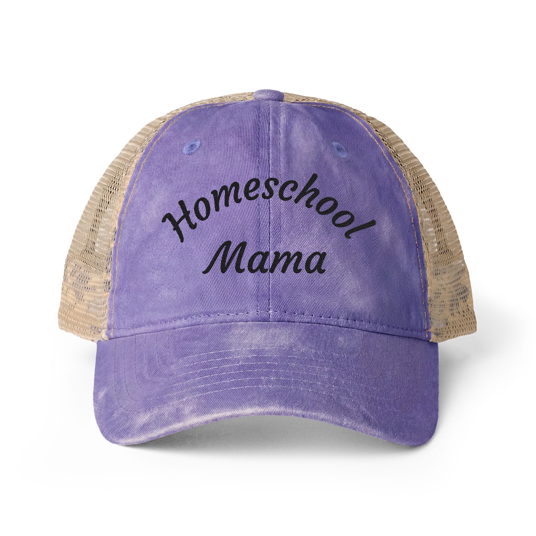 Homeschool Mama Washed Mesh-Back Cap