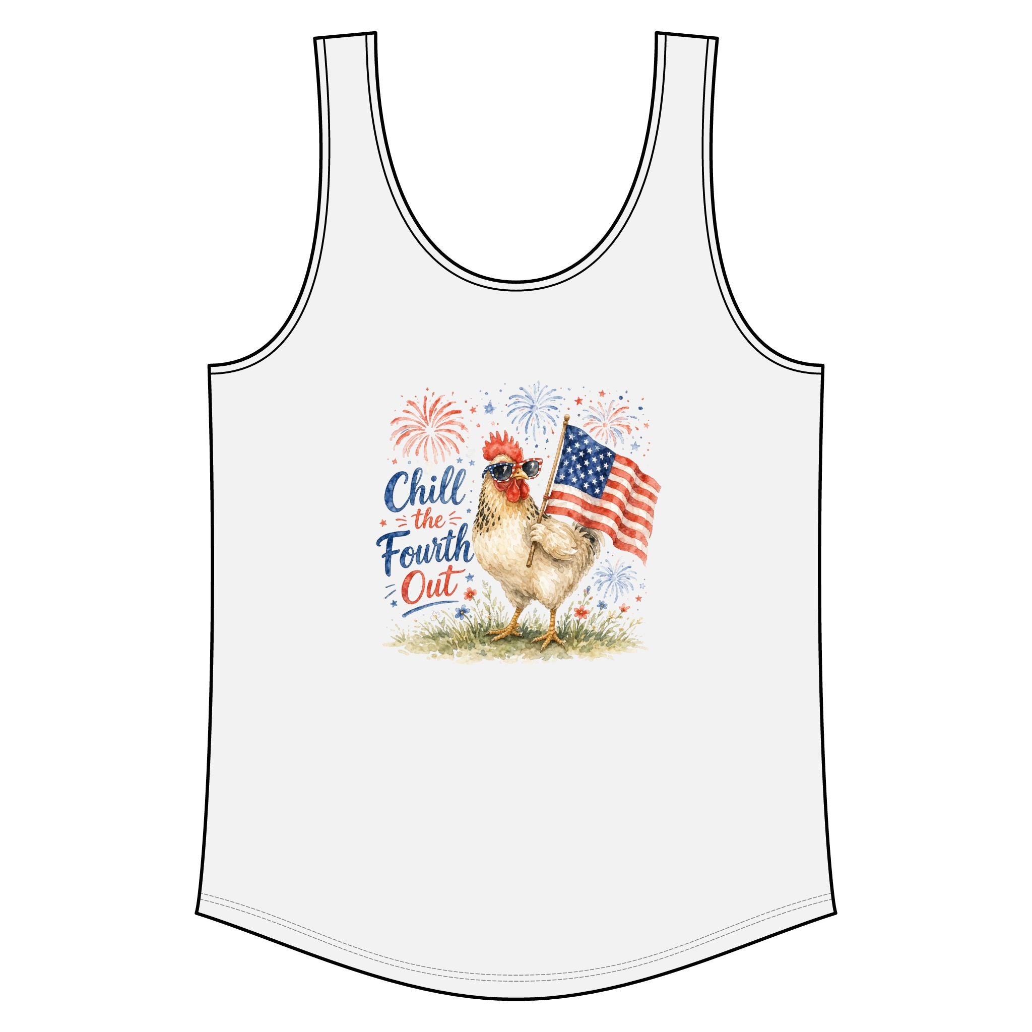 Fourth of July Garment-Dyed Tank