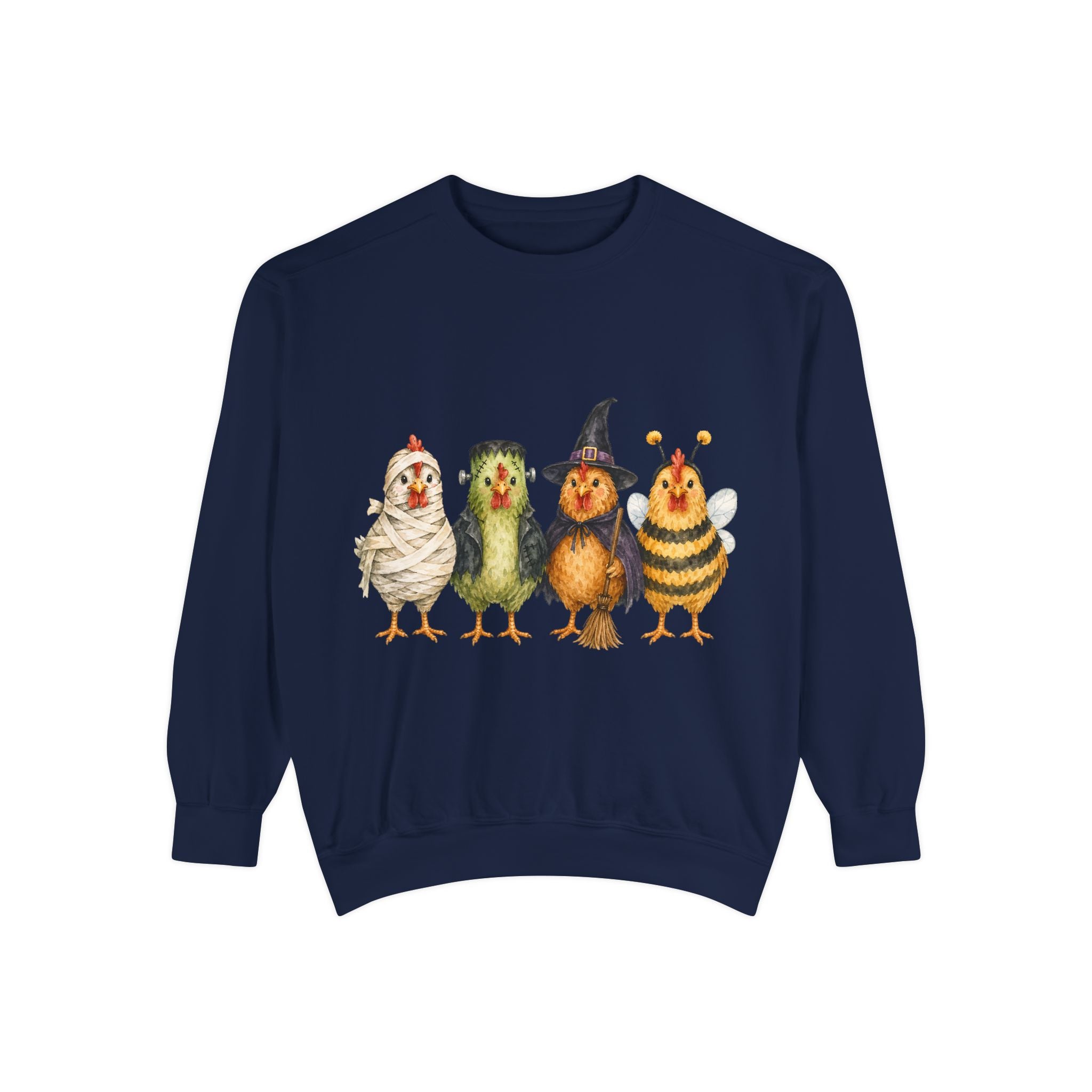 Halloween Chicken Unisex Garment-Dyed Sweatshirt