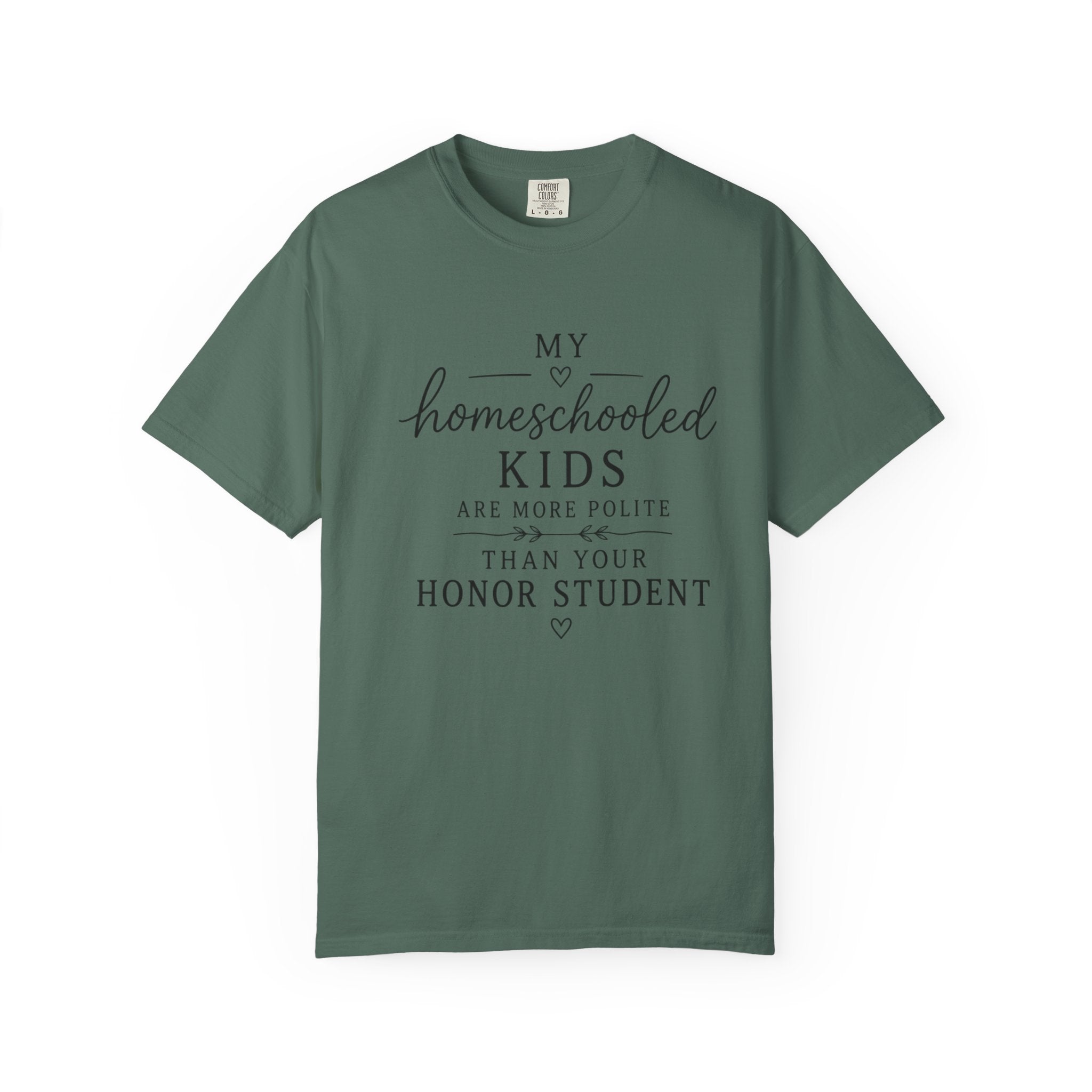Snarky Homeschool vs Public School T-Shirt — 'Polite Homeschool Kids' Comment Tee