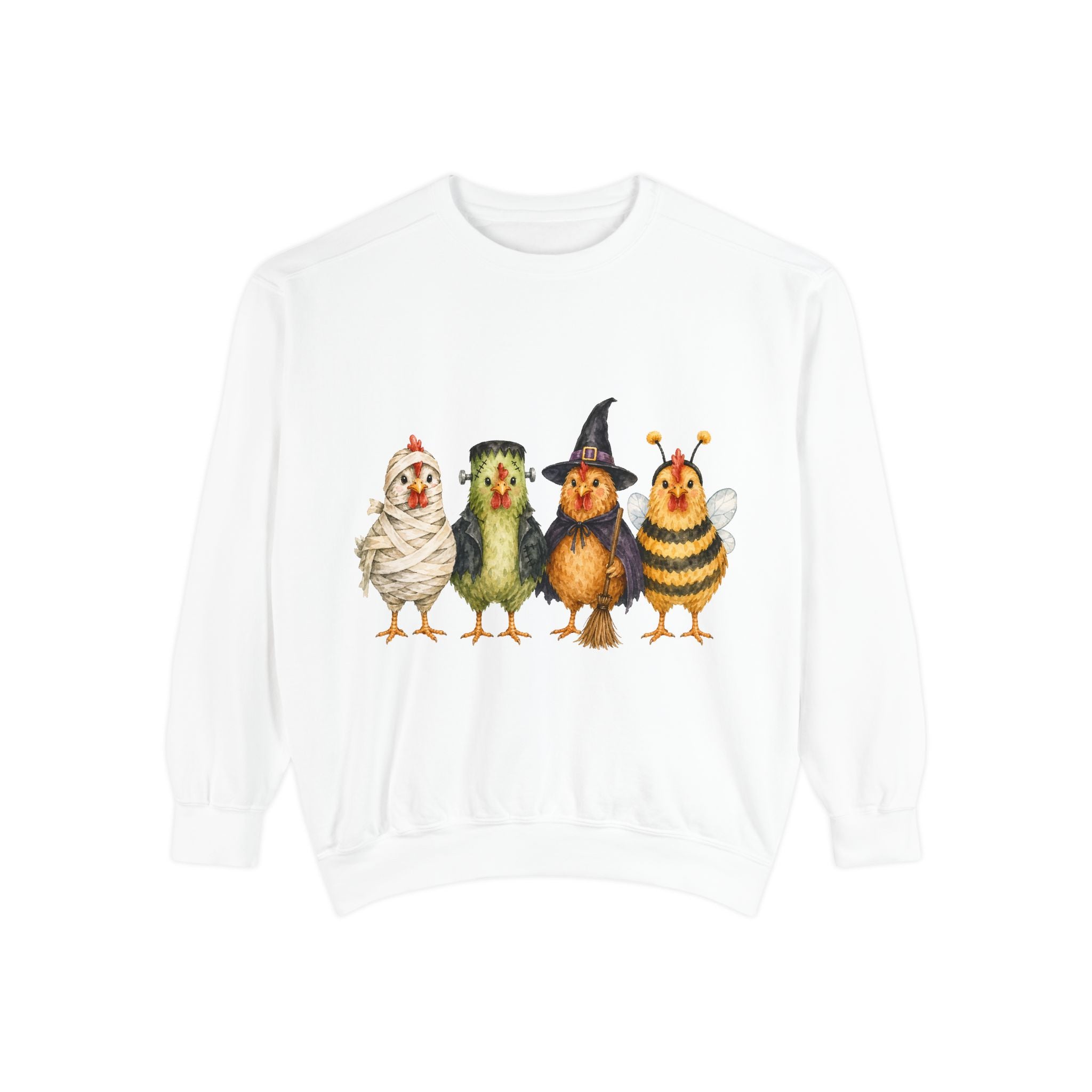 Halloween Chicken Unisex Garment-Dyed Sweatshirt