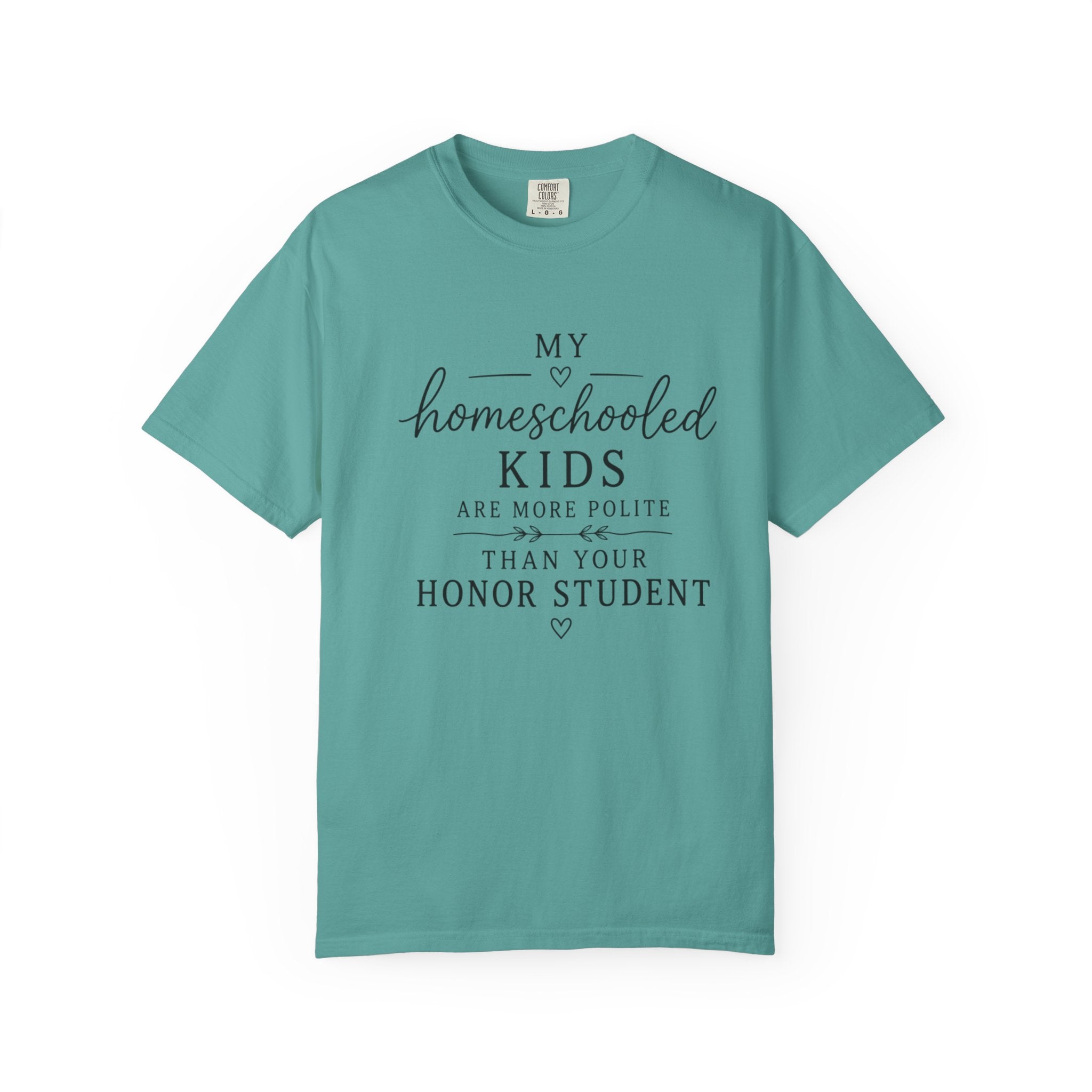 Snarky Homeschool vs Public School T-Shirt — 'Polite Homeschool Kids' Comment Tee