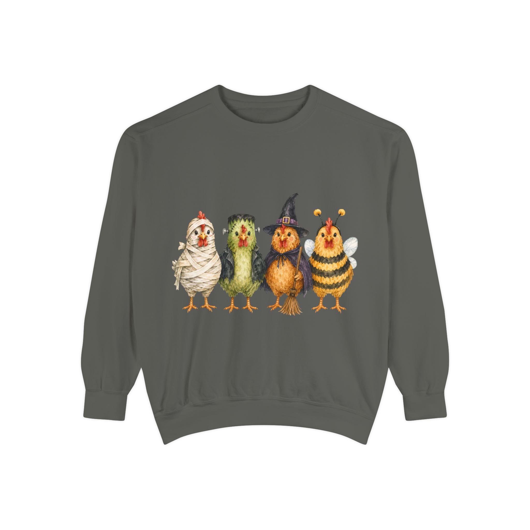 Halloween Chicken Unisex Garment-Dyed Sweatshirt