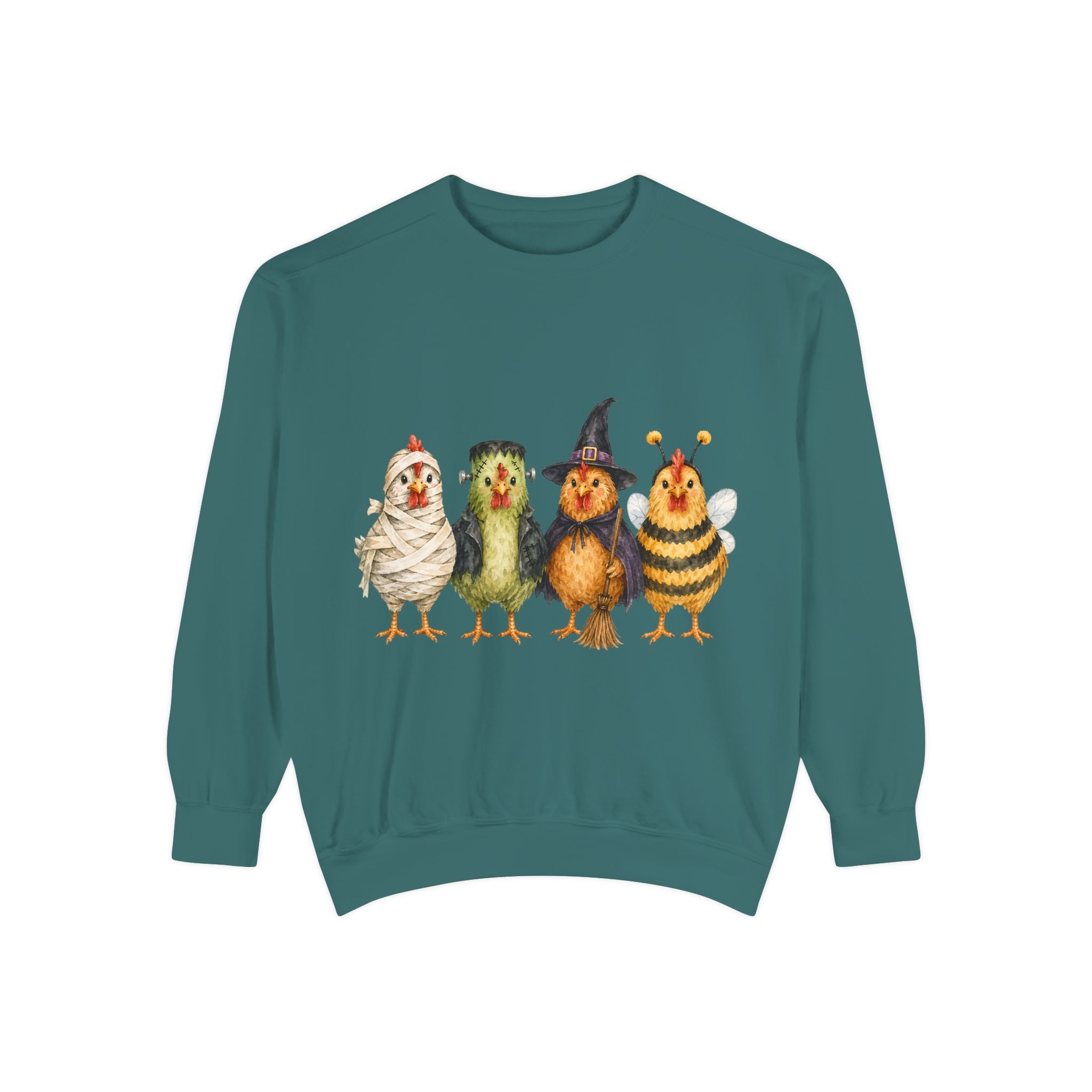 Halloween Chicken Unisex Garment-Dyed Sweatshirt