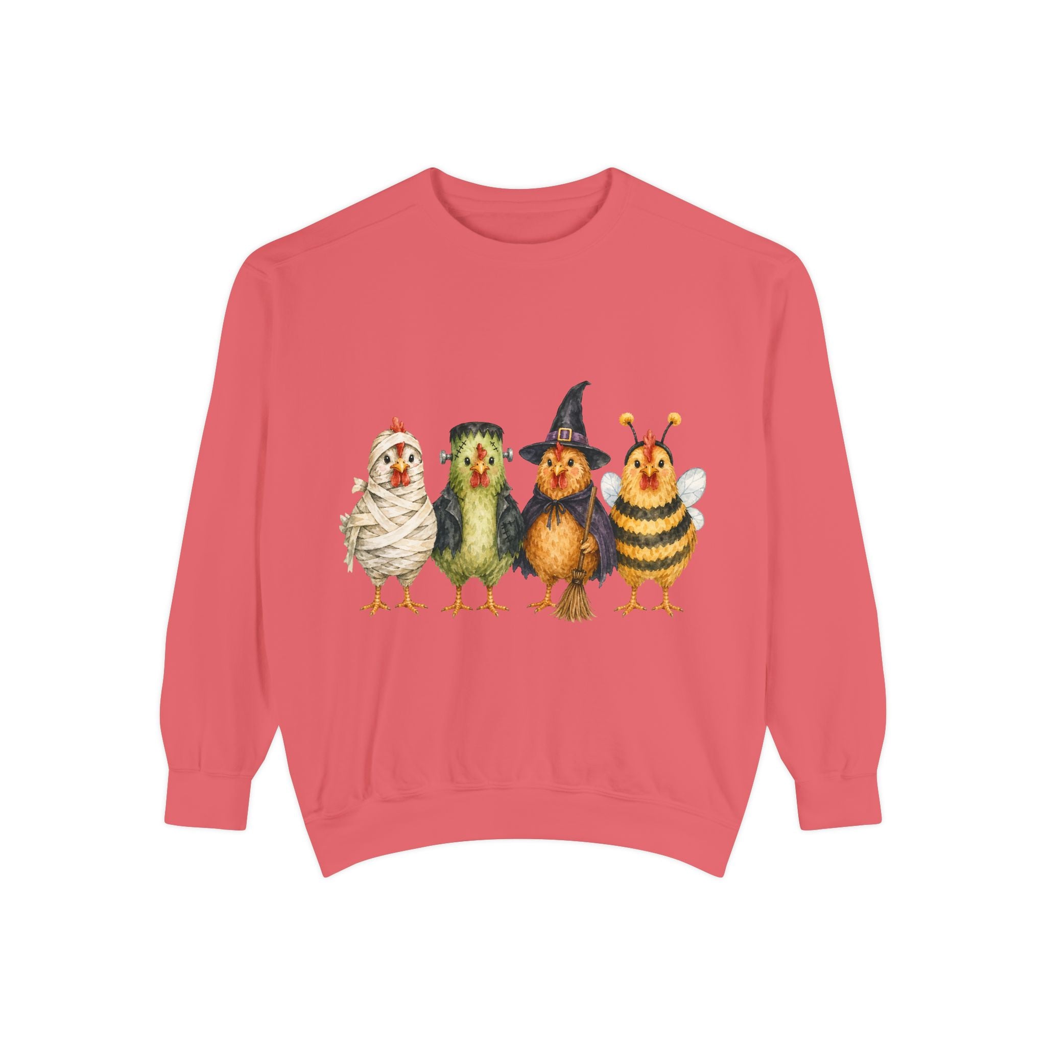 Halloween Chicken Unisex Garment-Dyed Sweatshirt