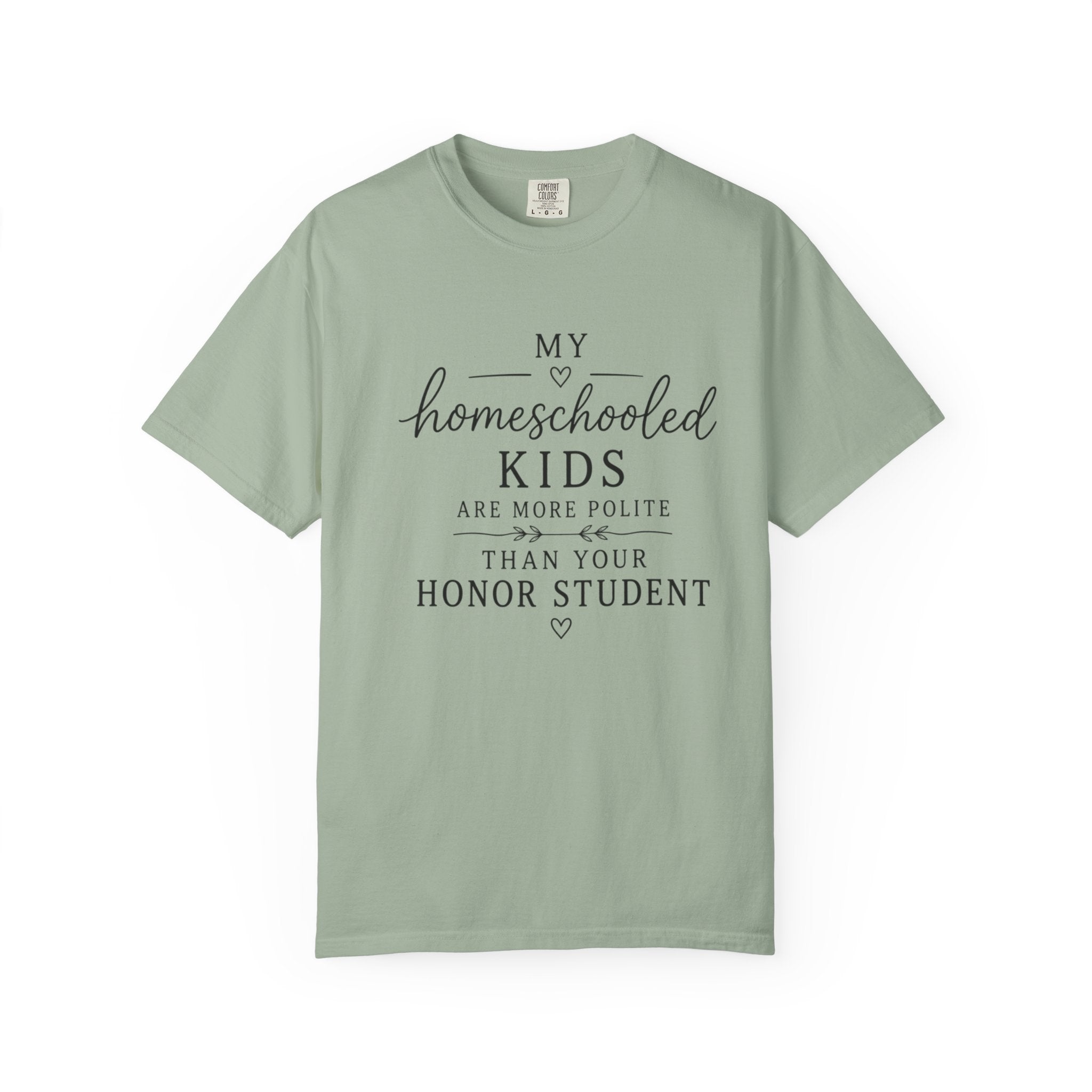 Snarky Homeschool vs Public School T-Shirt — 'Polite Homeschool Kids' Comment Tee