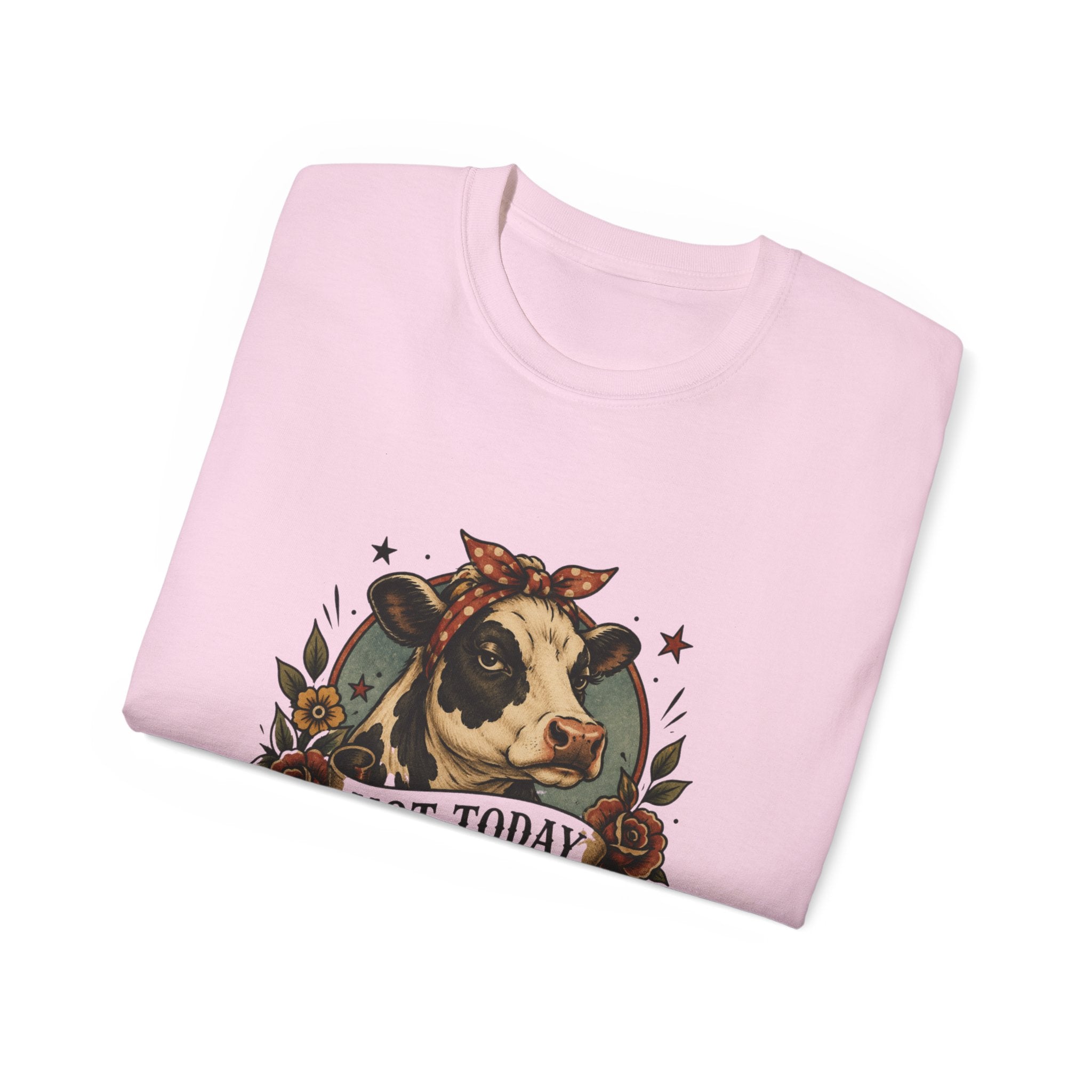 Tattoo-Inspired Cow Tee — Funny Cow Lover Shirt for Farmers & Homesteaders