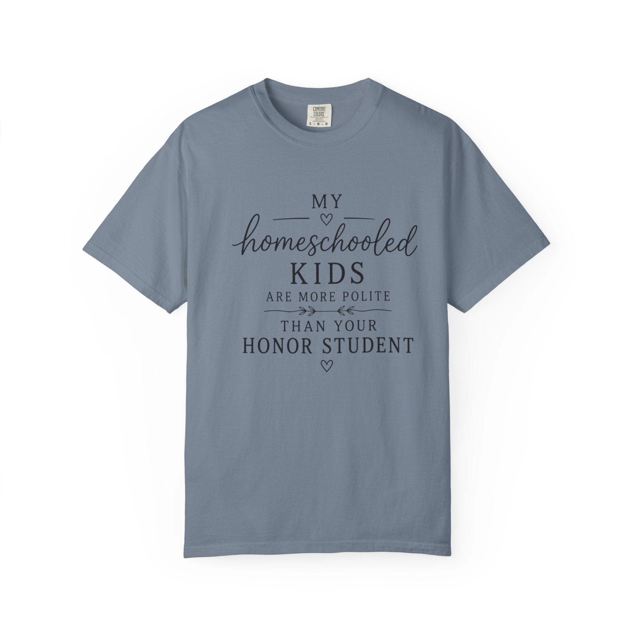 Snarky Homeschool vs Public School T-Shirt — 'Polite Homeschool Kids' Comment Tee