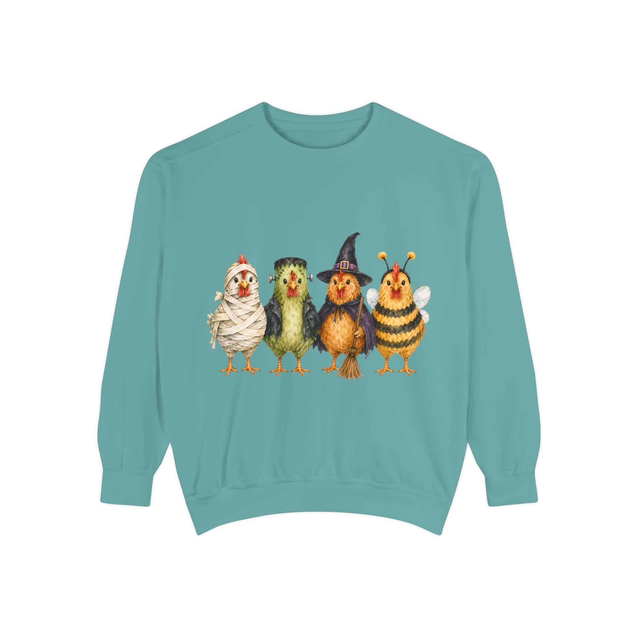 Halloween Chicken Unisex Garment-Dyed Sweatshirt