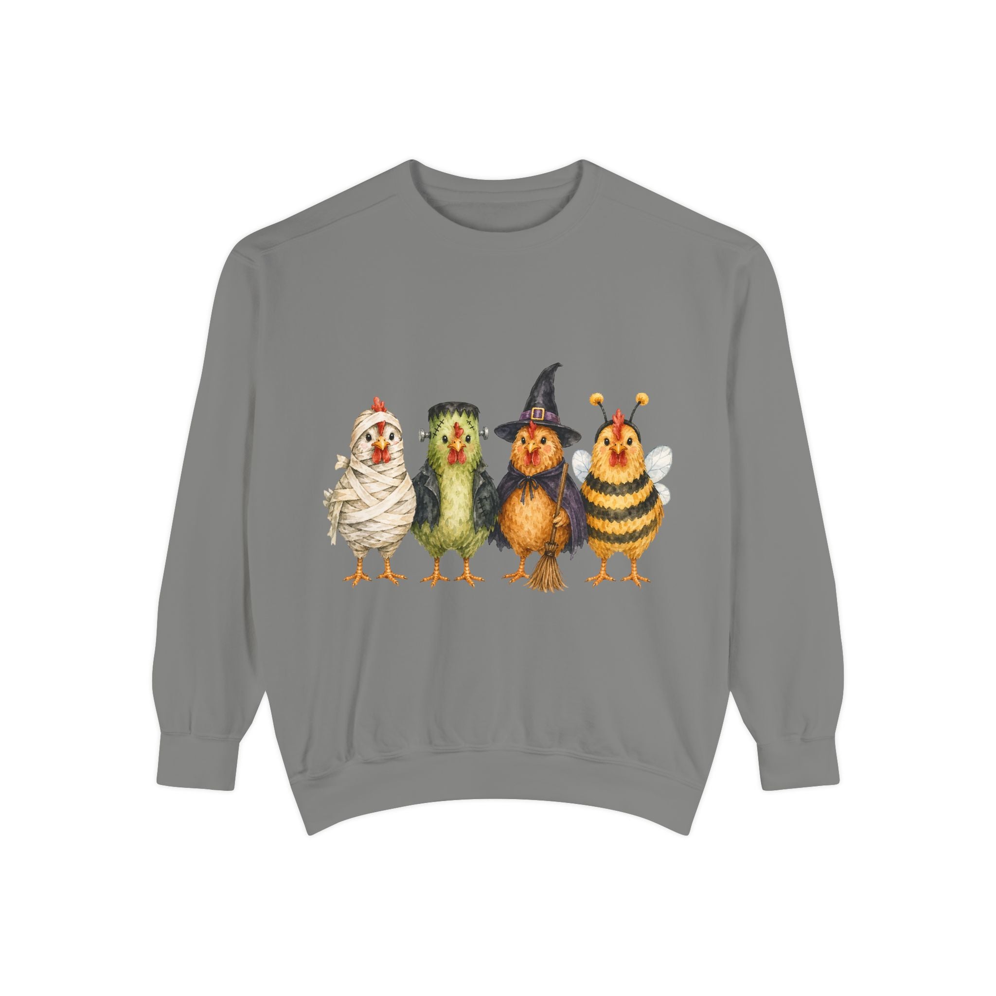 Halloween Chicken Unisex Garment-Dyed Sweatshirt