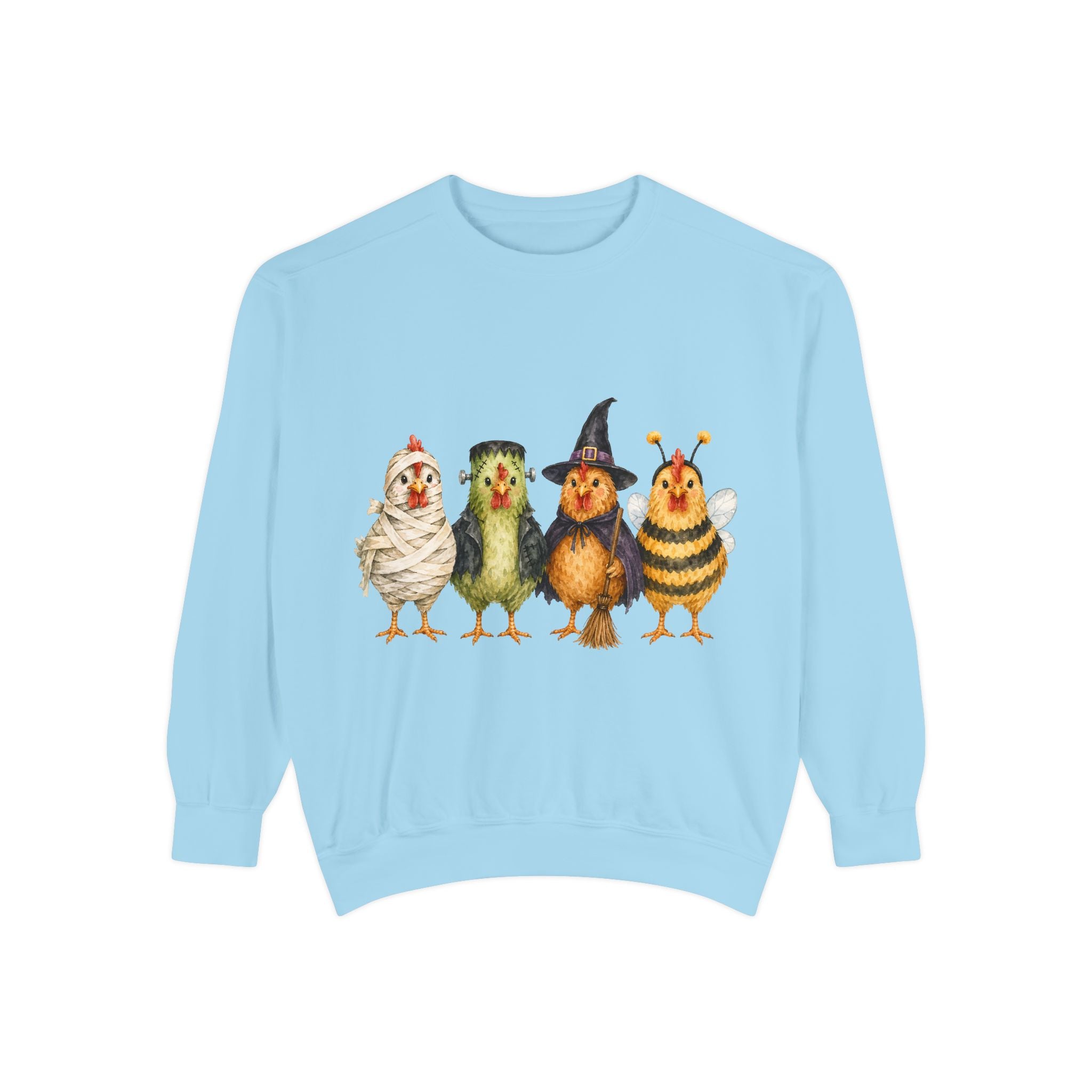 Halloween Chicken Unisex Garment-Dyed Sweatshirt