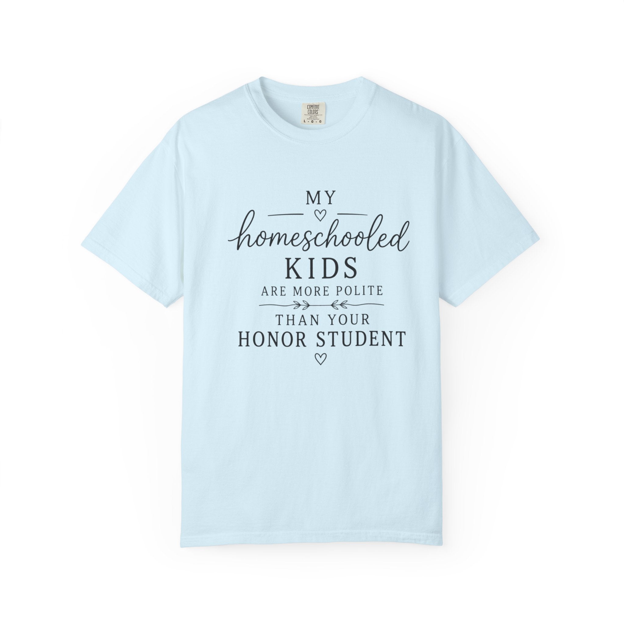 Snarky Homeschool vs Public School T-Shirt — 'Polite Homeschool Kids' Comment Tee