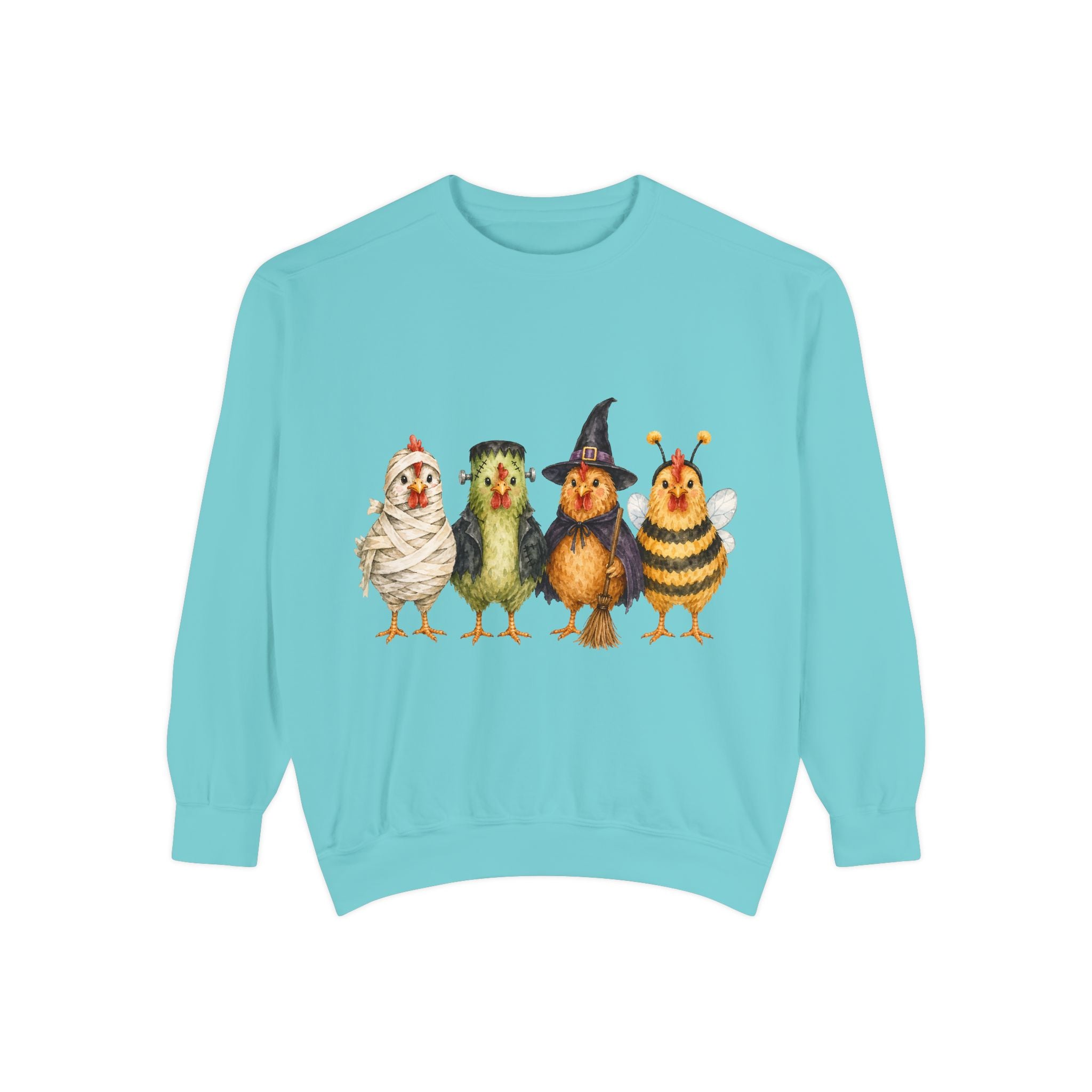 Halloween Chicken Unisex Garment-Dyed Sweatshirt