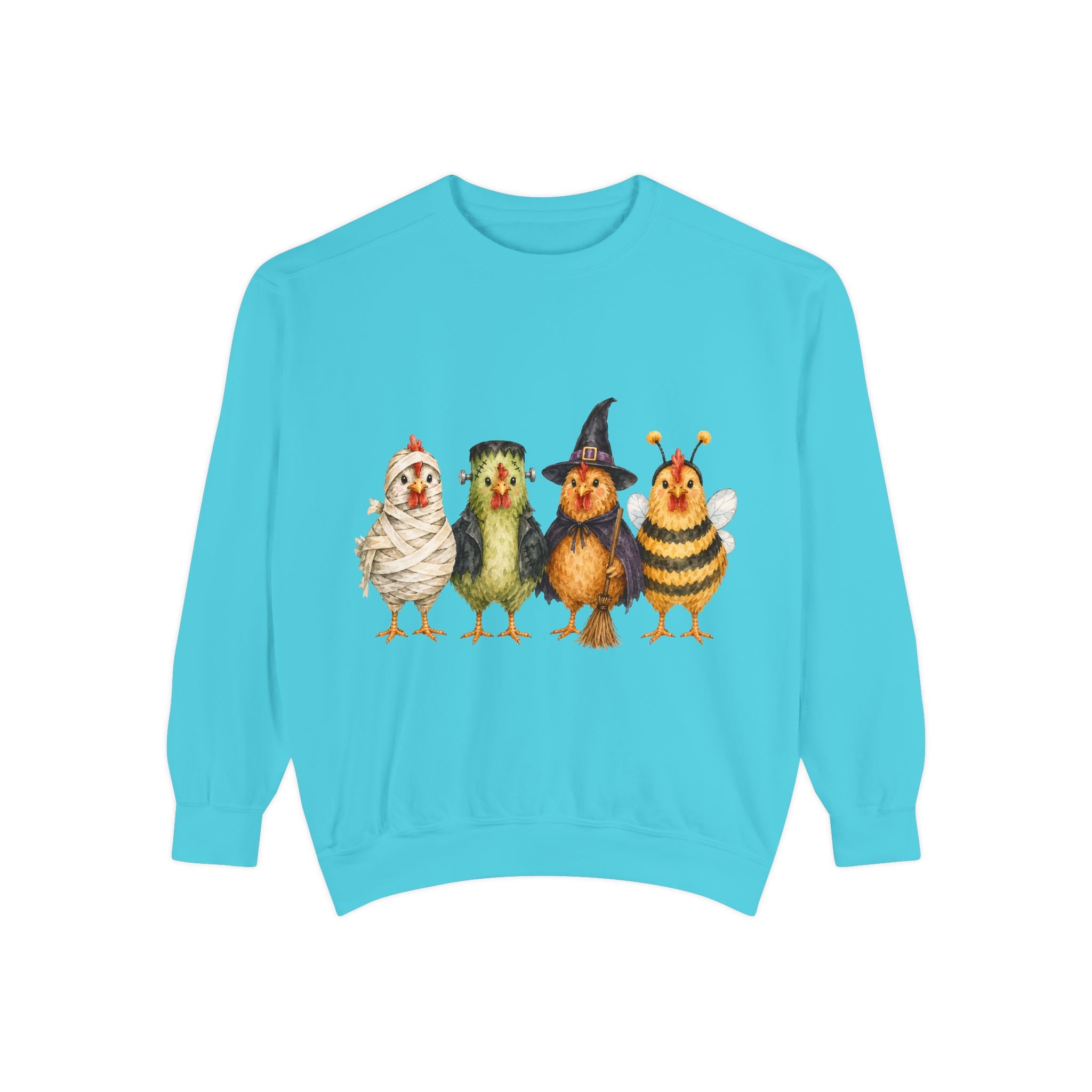 Halloween Chicken Unisex Garment-Dyed Sweatshirt