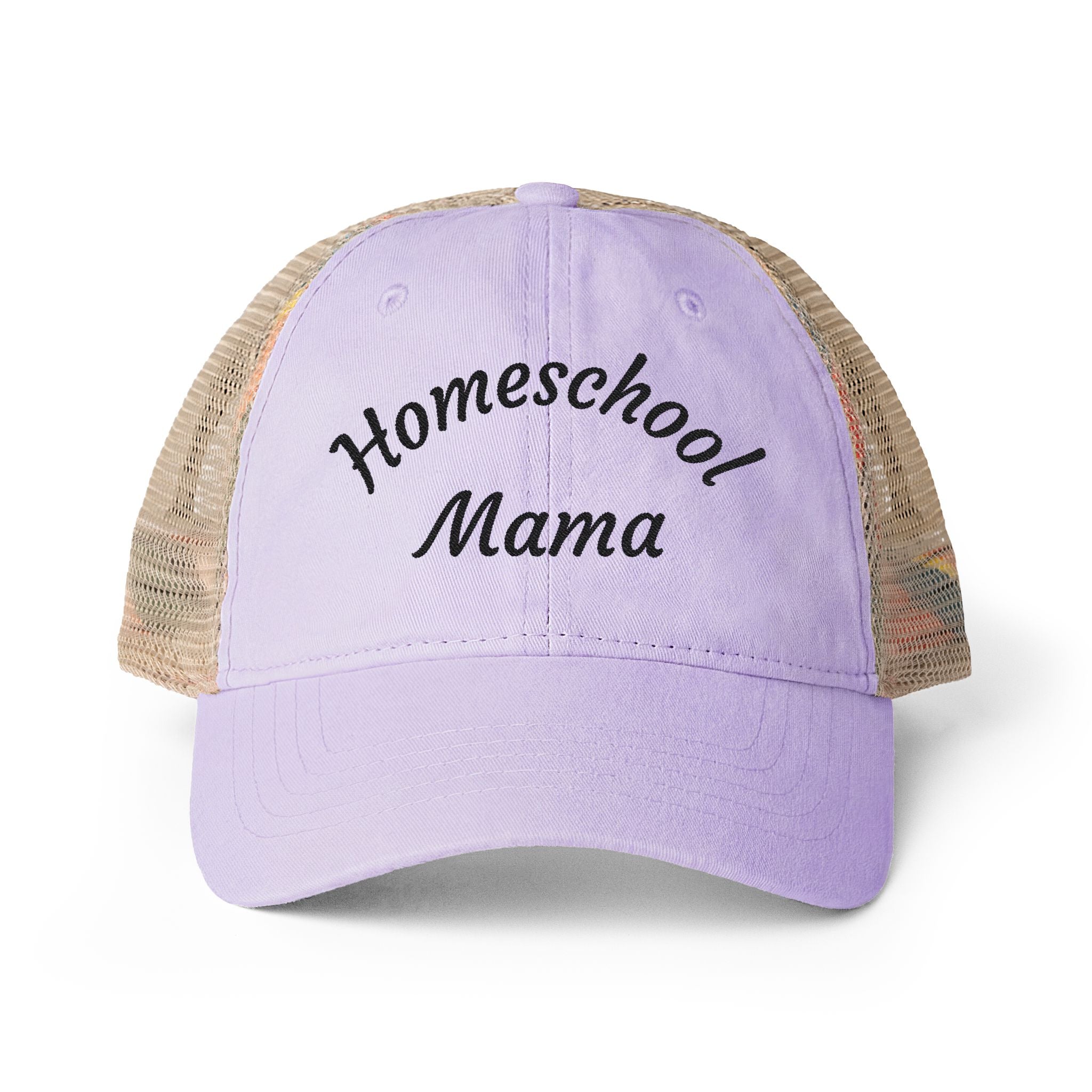 Homeschool Mama Washed Mesh-Back Cap
