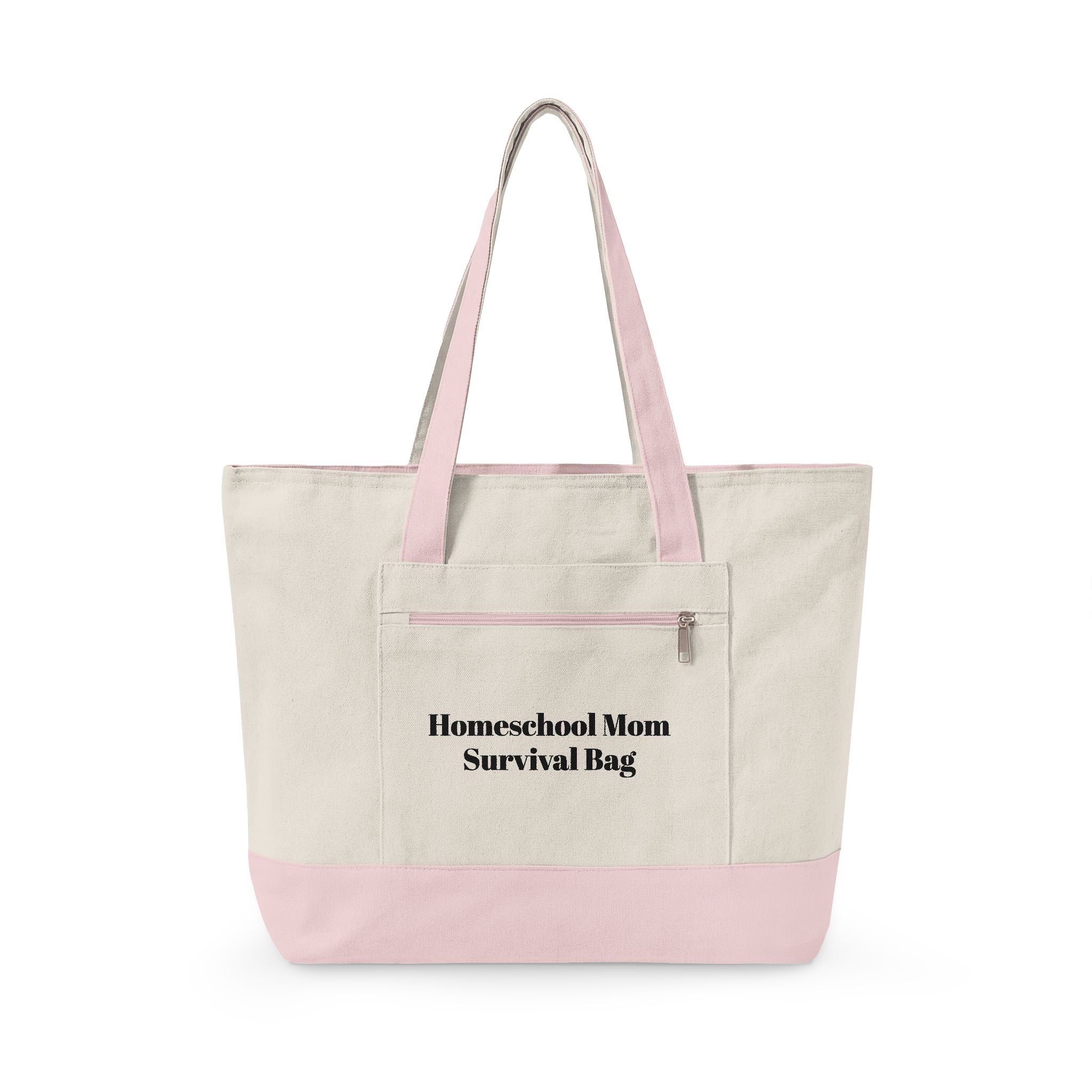 Survival Bag Zippered Canvas Tote