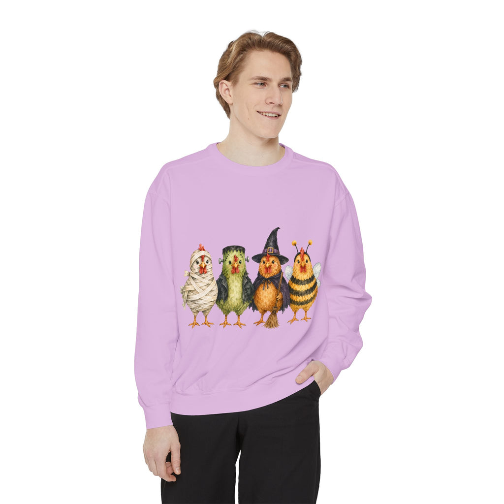 Halloween Chicken Unisex Garment-Dyed Sweatshirt
