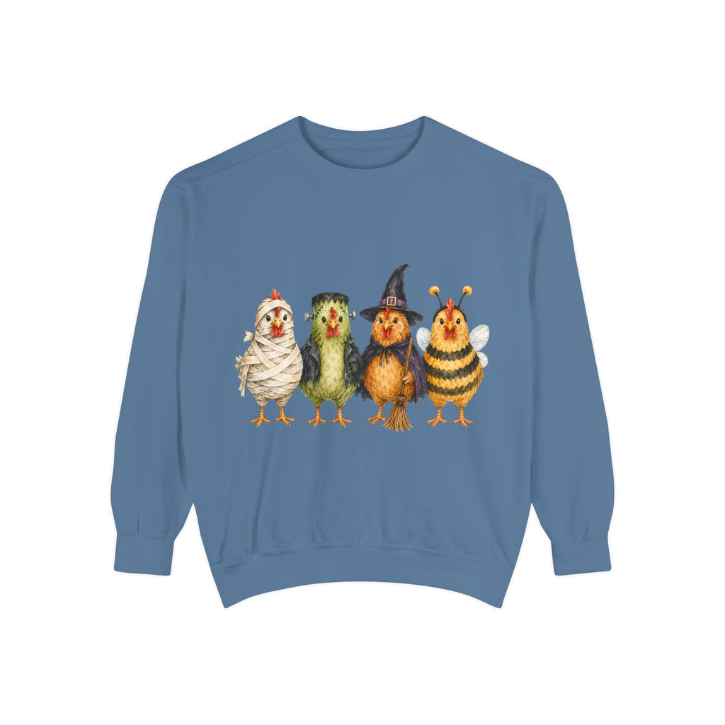Halloween Chicken Unisex Garment-Dyed Sweatshirt