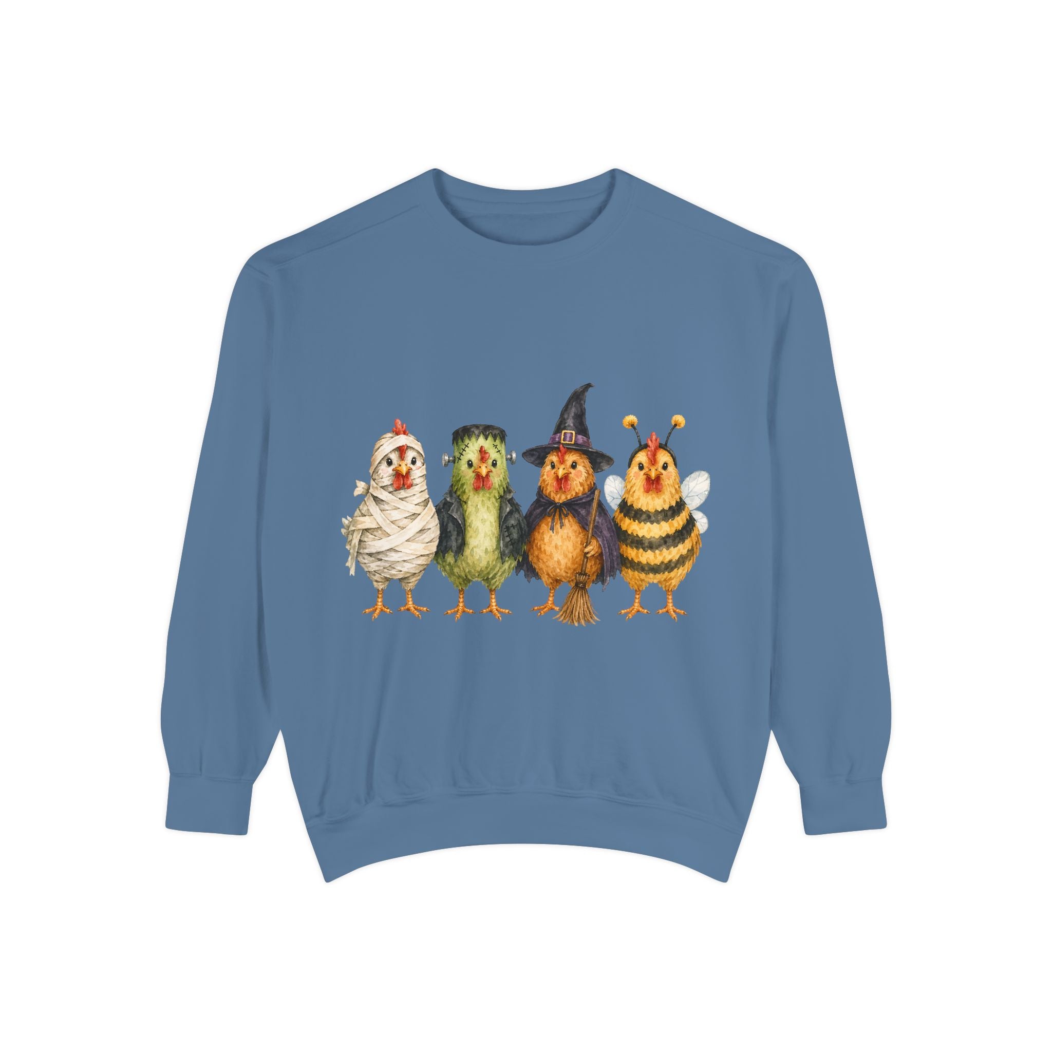 Halloween Chicken Unisex Garment-Dyed Sweatshirt
